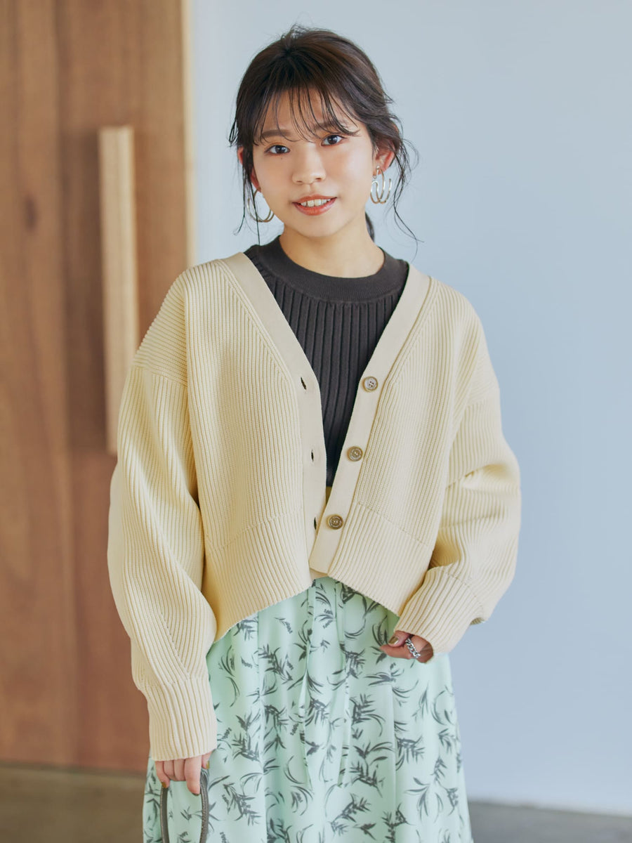 5th anniversary knit cardigan | 小柄・低身長女性向けファッション通販、コーディネート | COHINA STORE
