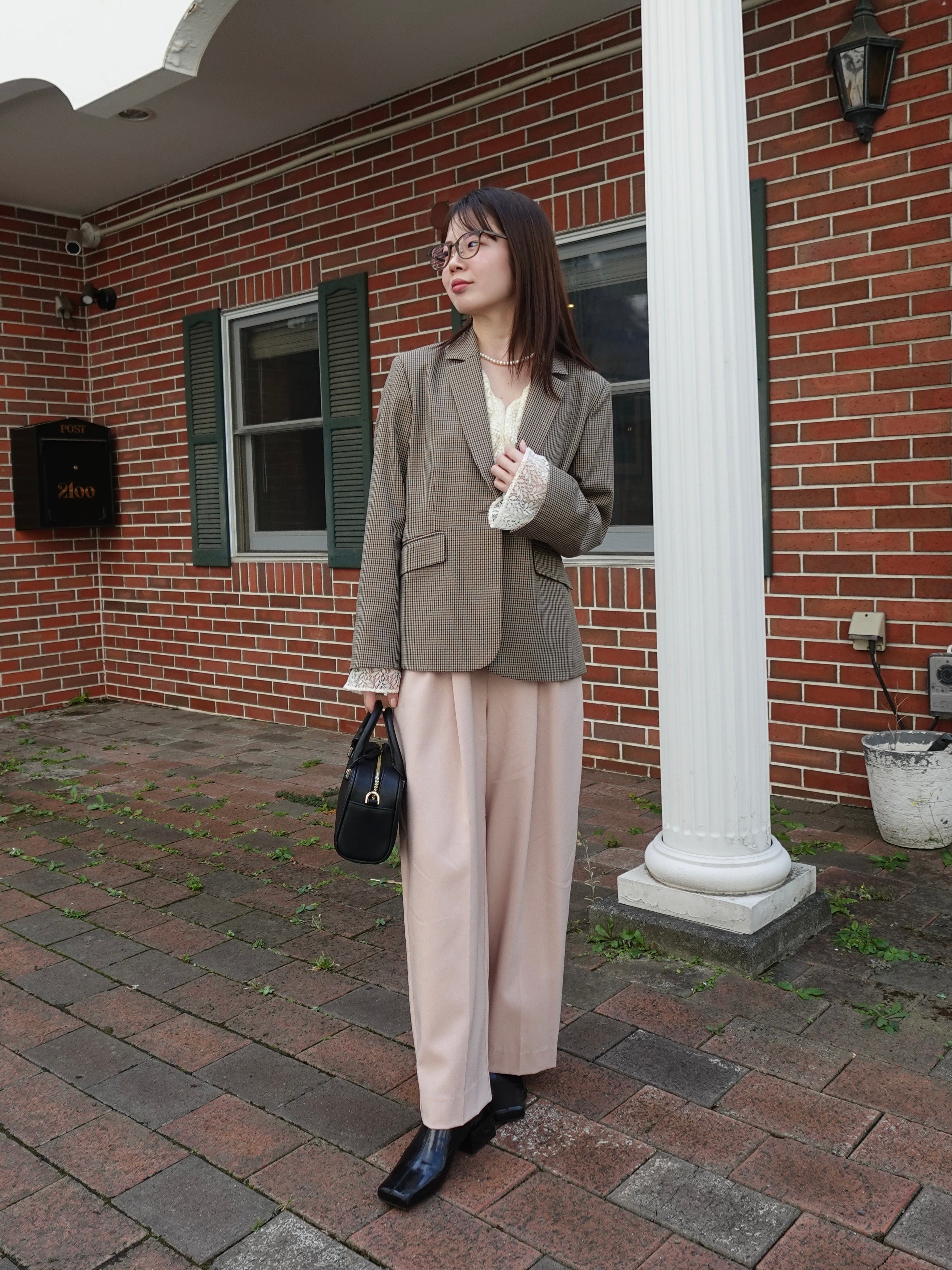 COHINA ジャンプスーツ オールインワン ベージュ ジャンプスーツオールインワン-short & regular | 小柄・低身長