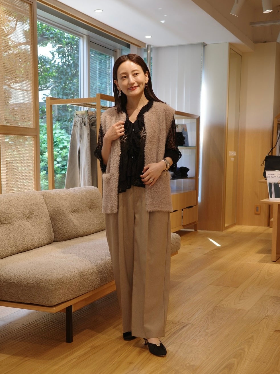 ダブルフェイスフェザージレ | 小柄・低身長女性向け