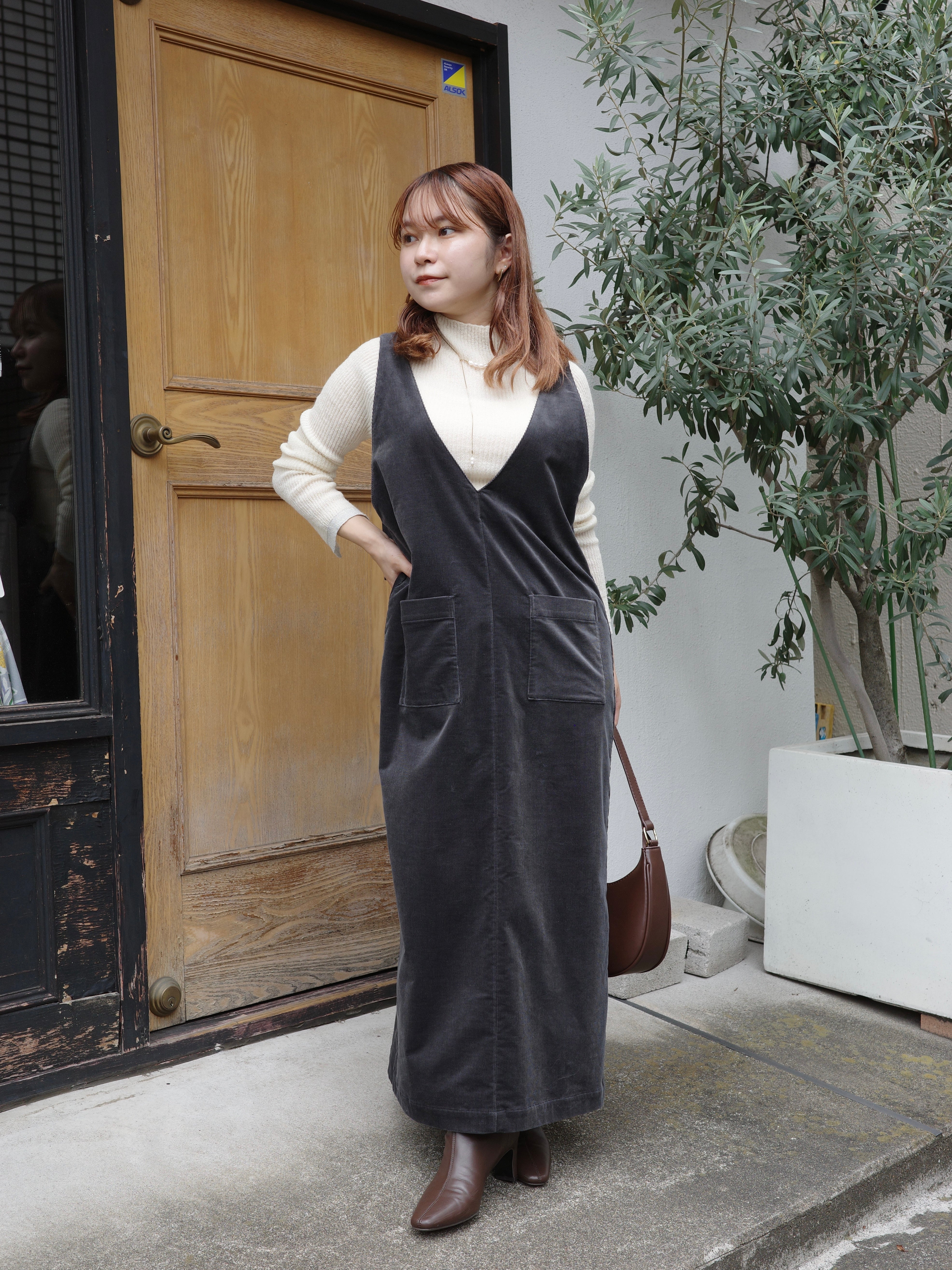 STRATA ＊2wayコーデュロイジャンパースカート 2wayコーデュロイジャンパースカート | 小柄・低身長女性向け