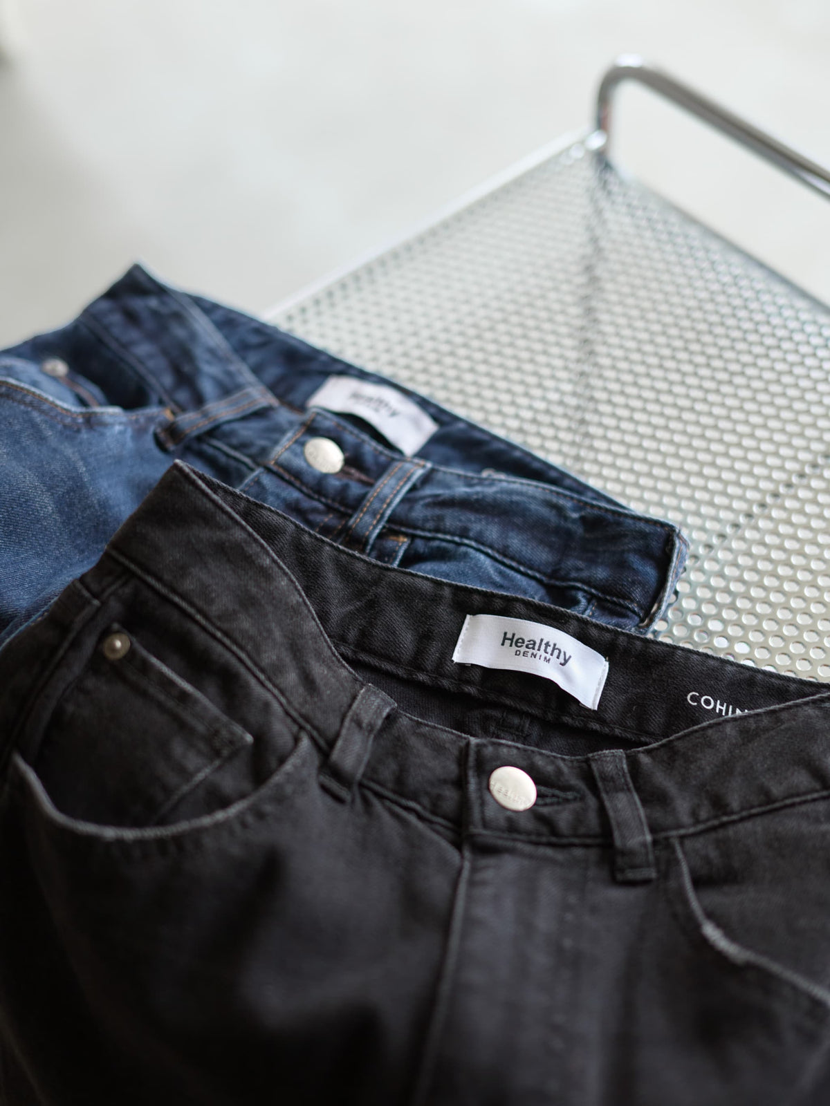 【Healthy DENIM×COHINA】Canelé ストレートデニム-short & regular 　[通常]