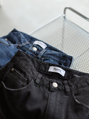 【Healthy DENIM×COHINA】Canelé ストレートデニム-short & regular 　[通常]