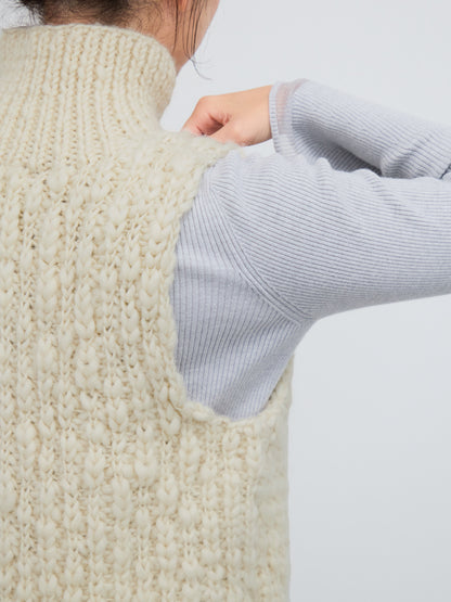 【NEPAL HAND KNIT】ロービングニットベスト　[通常]