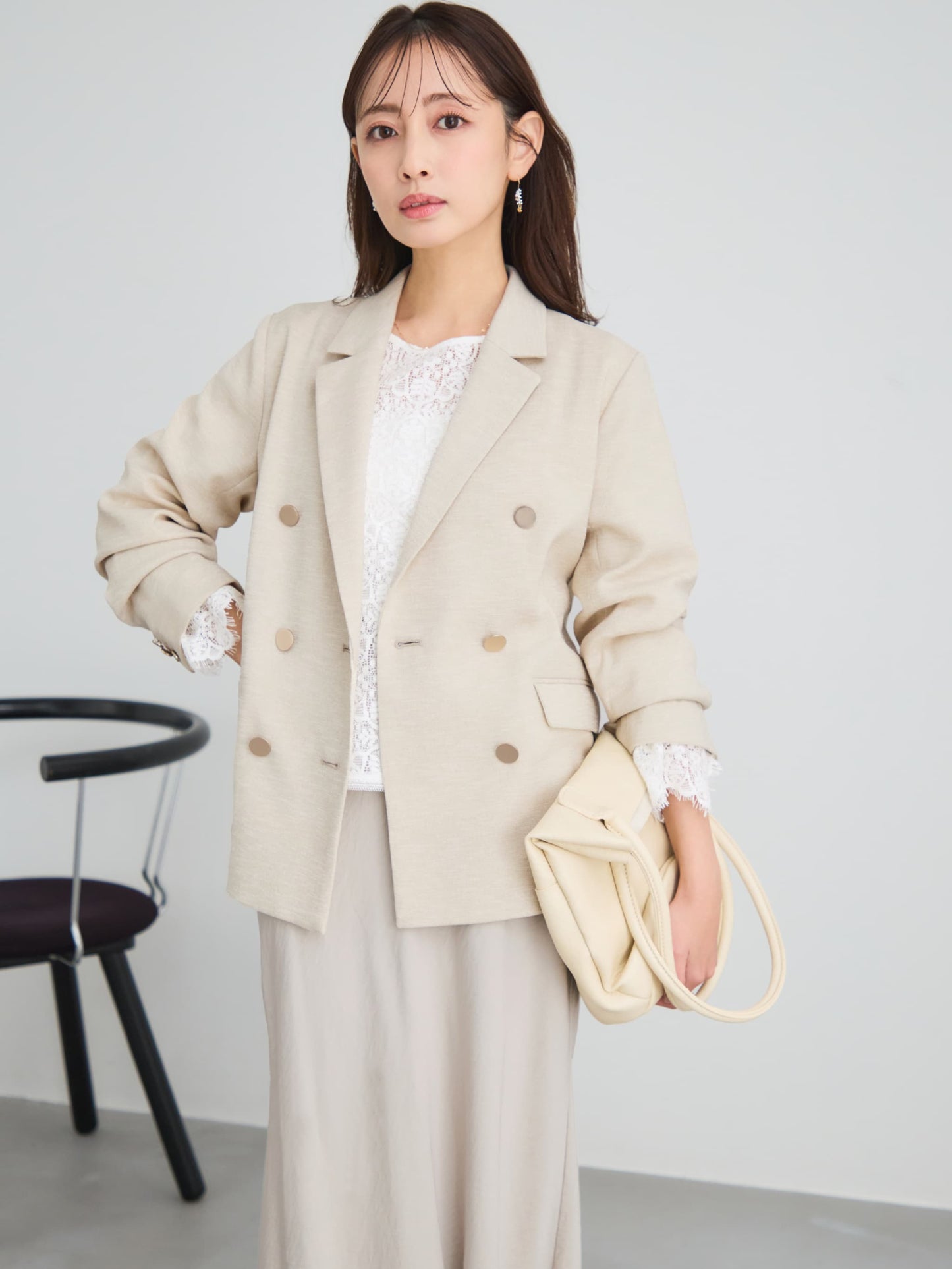 149cm | B:77 W:60 H:83 股下:68.5 | XS着用