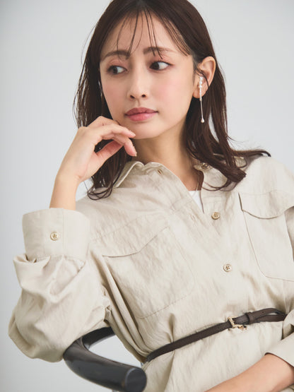 ナチュラルウォッシュダブルポケットシャツ　[通常]