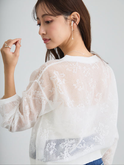 シアーボタニカルカーディガン　[通常]