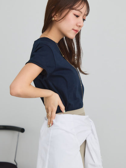 エンブロイダリーボタニカルＴシャツ　[通常]