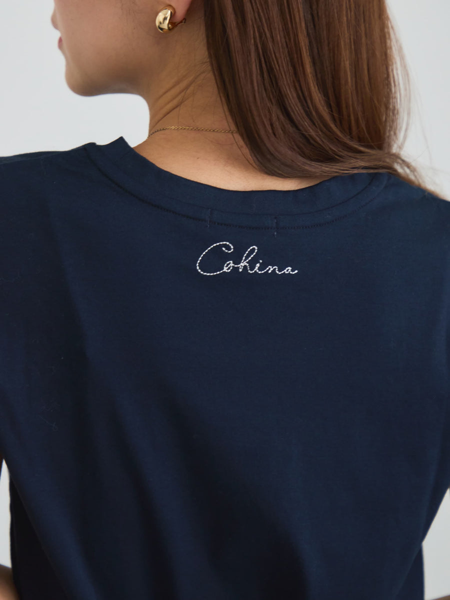 エンブロイダリーボタニカルＴシャツ　[通常]