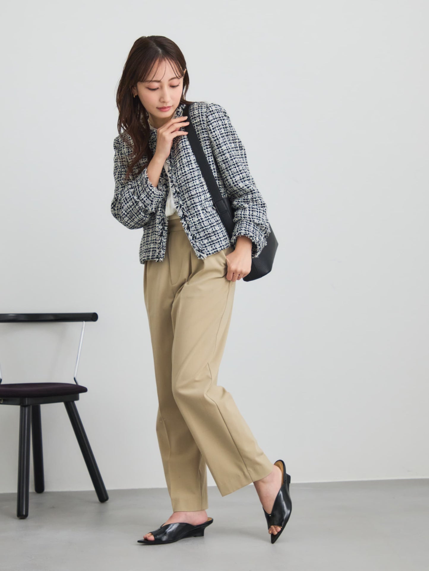 ミックスツイードジャケット　[通常]