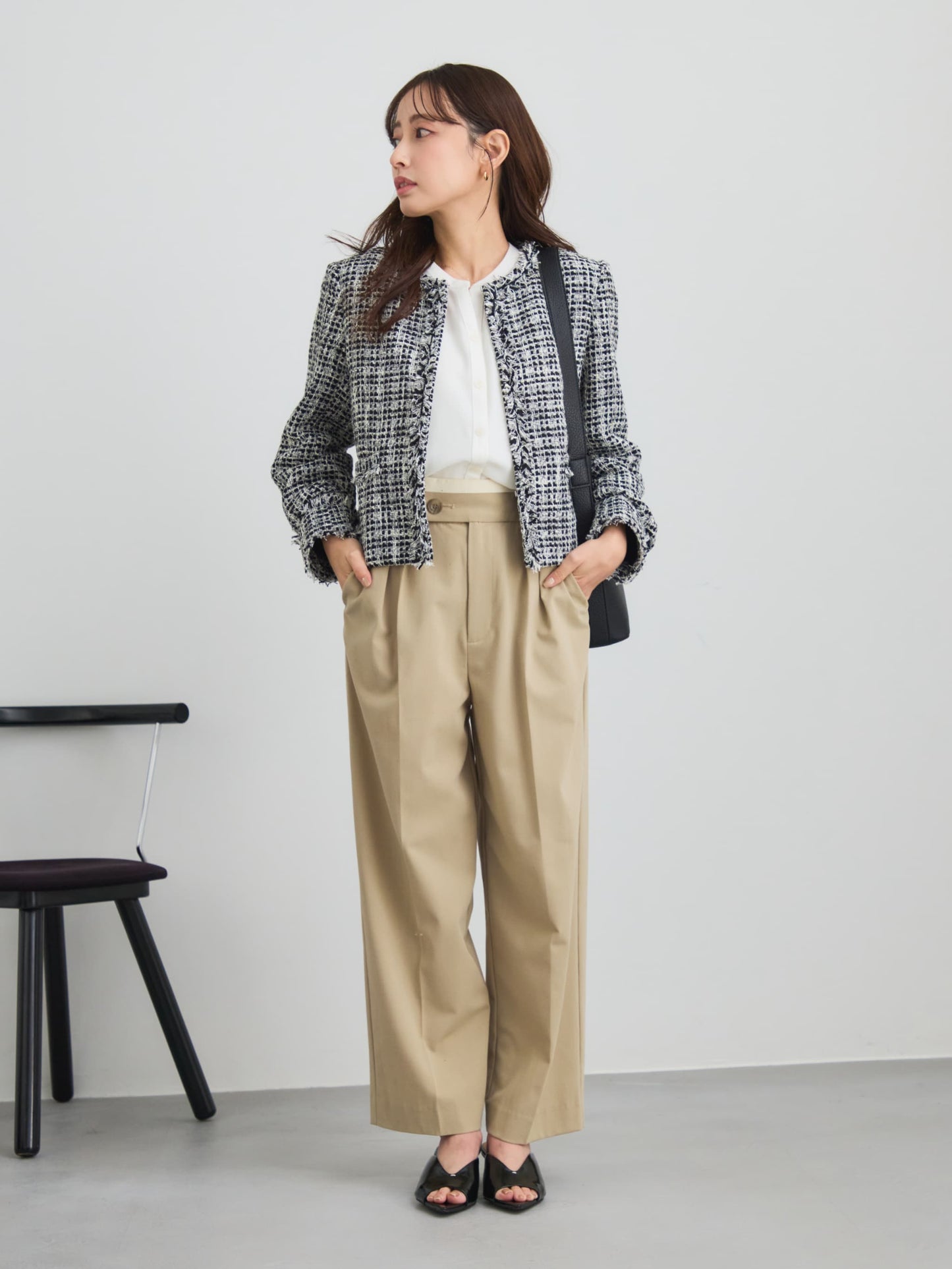 ミックスツイードジャケット　[通常]