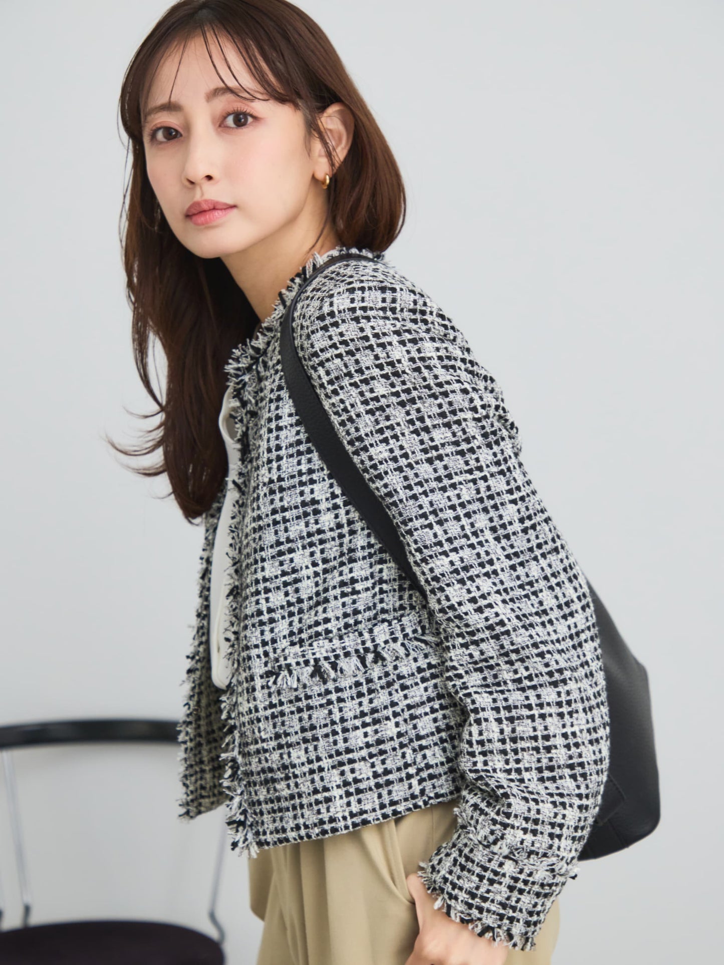 ミックスツイードジャケット　[通常]