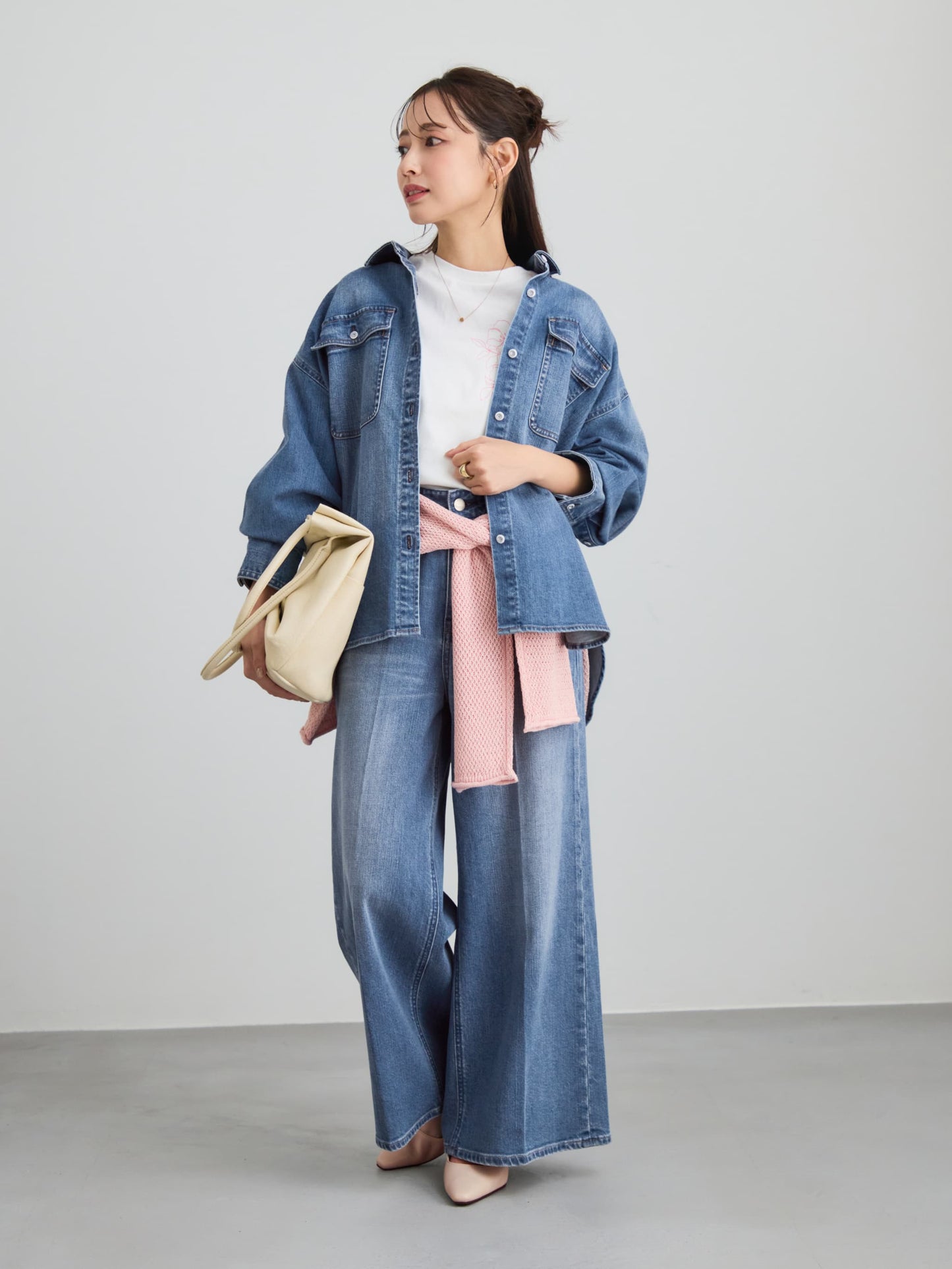 149cm | B:77 W:60 H:83 股下:68.5 | ワンサイズ着用