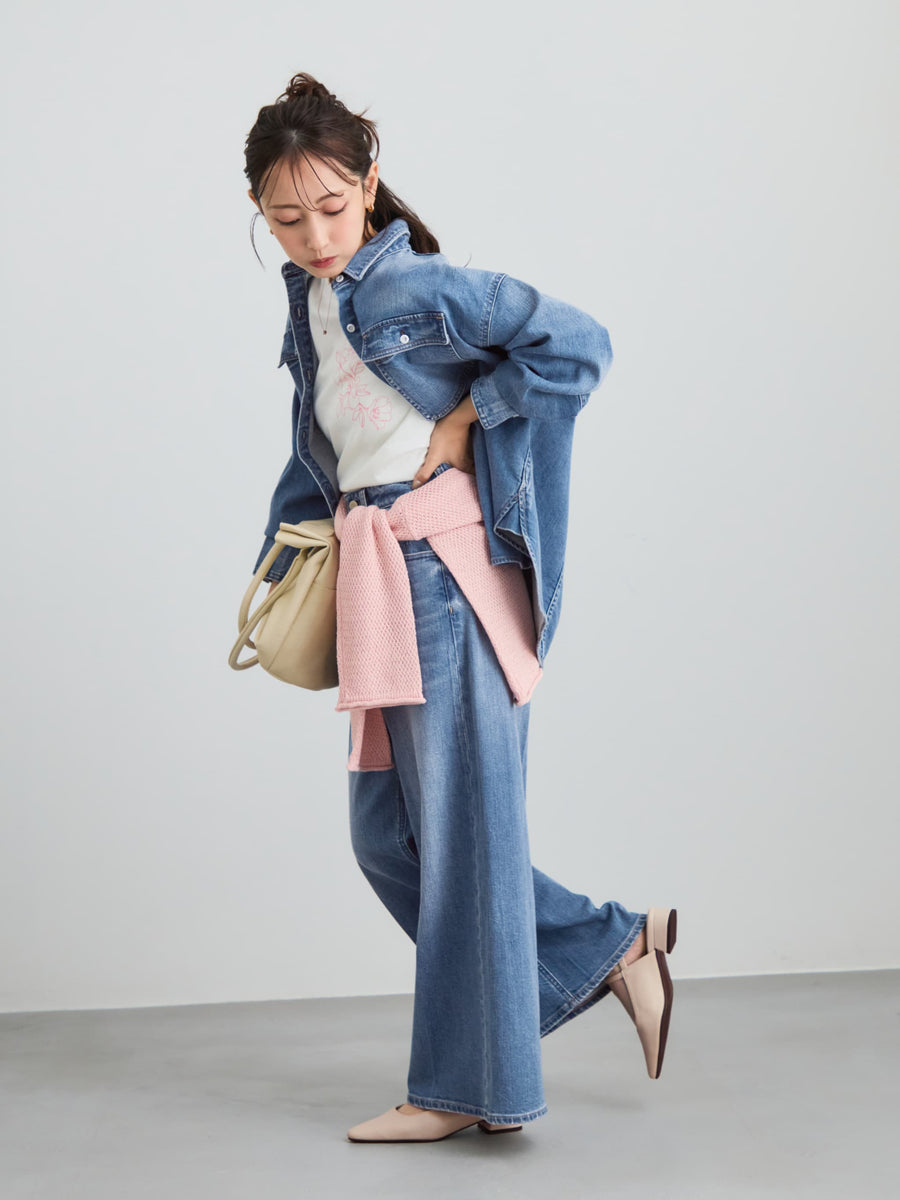 【Healthy DENIM×COHINA】BABY GINGER センタープレスデニム-short & regular　[通常]