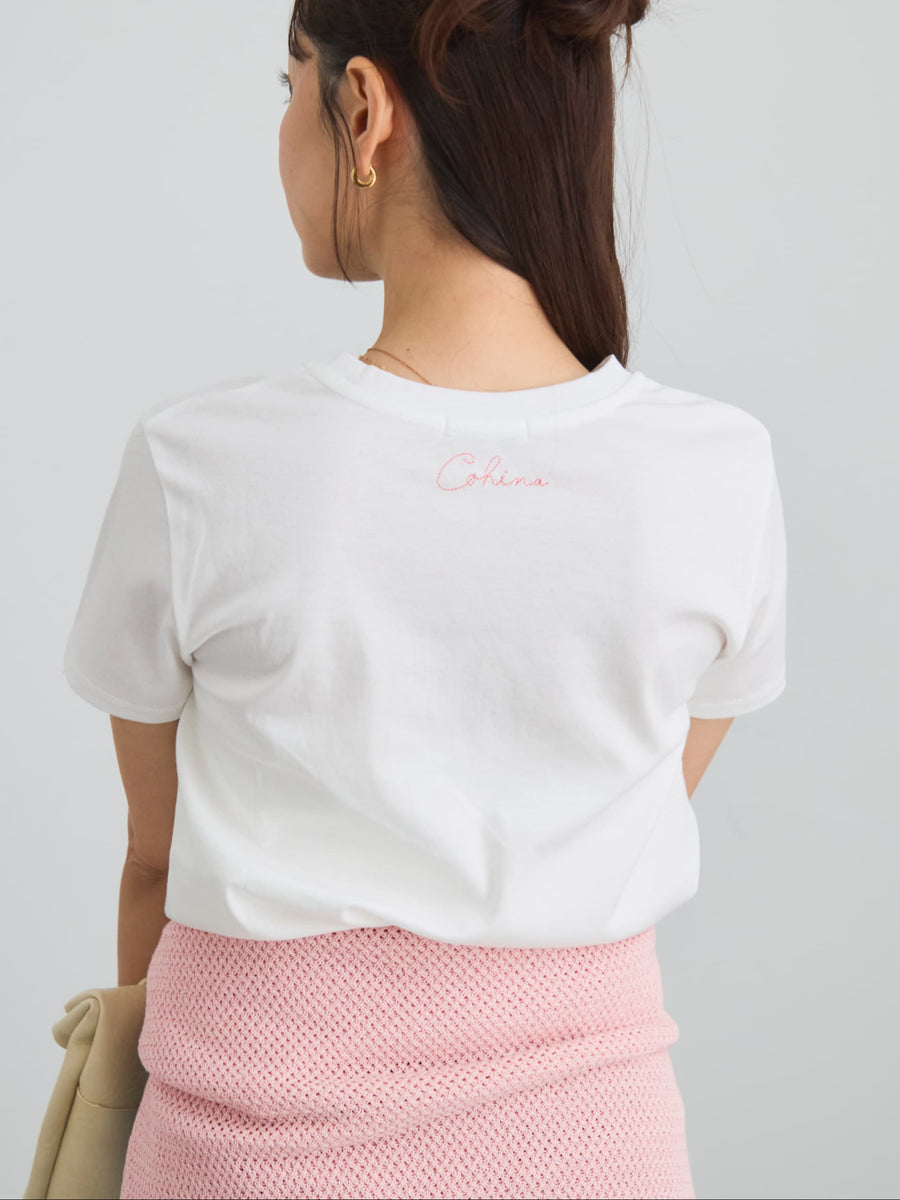 エンブロイダリーボタニカルＴシャツ　[通常]