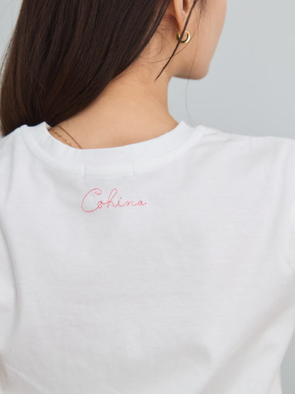 エンブロイダリーボタニカルＴシャツ　[通常]