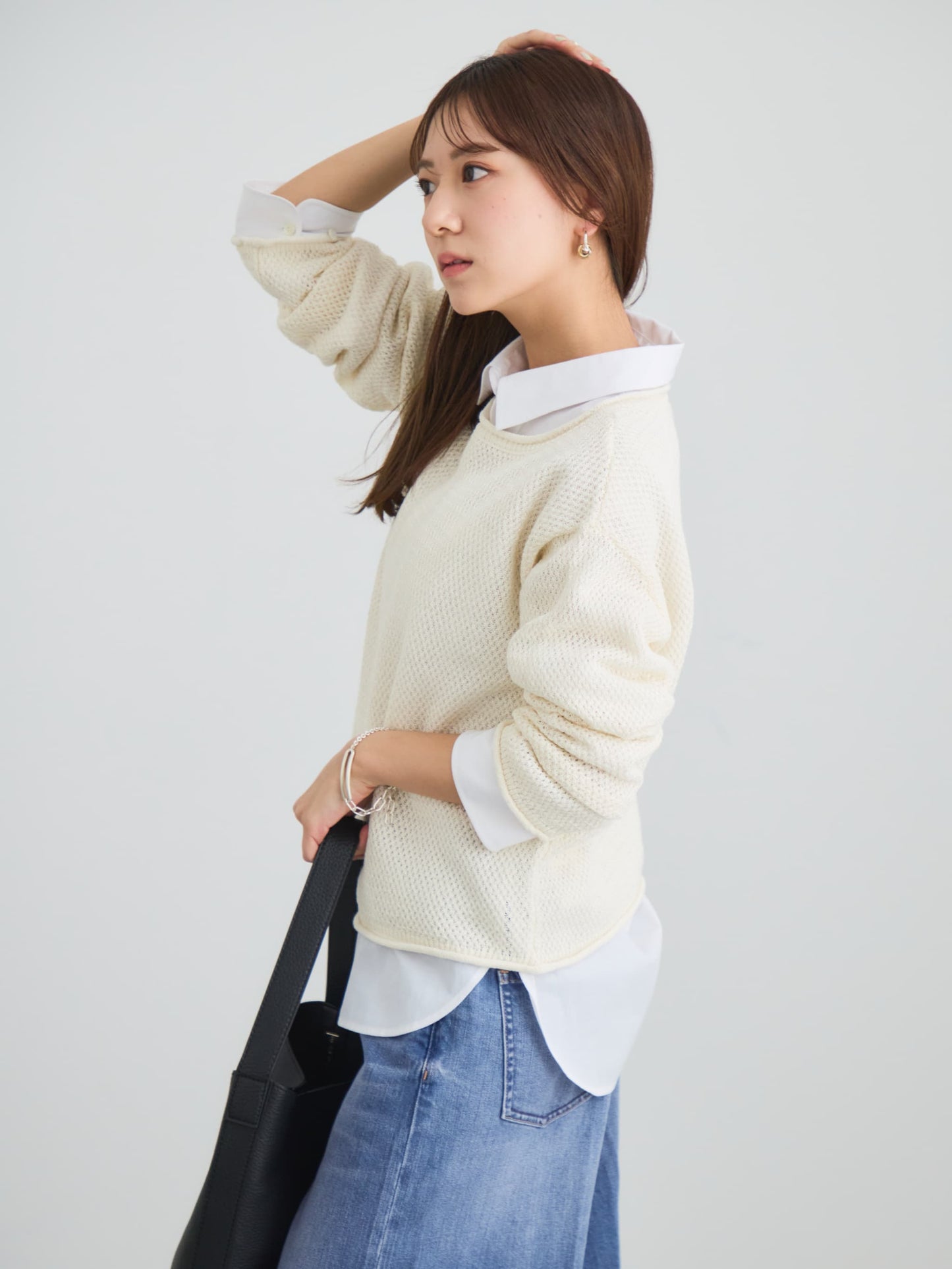 ペーパーヤーンメッシュニット　[通常]