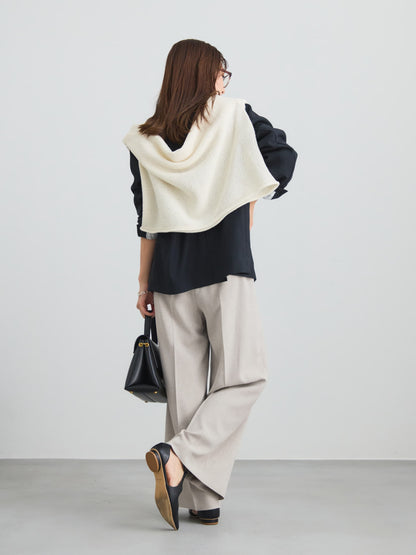 リネンライクゴールドボタンダブルジャケット　[通常]