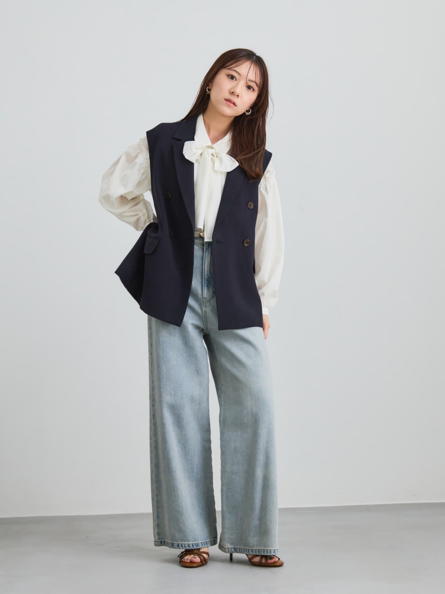 150cm | B:78 W:56 H:74 股下:69  | regular-XS着用