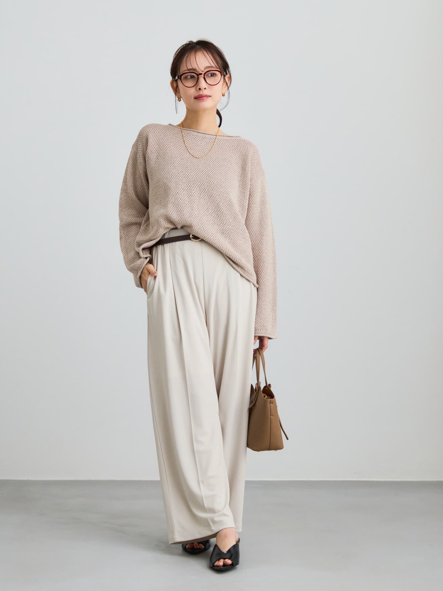 ペーパーヤーンメッシュニット　[通常]