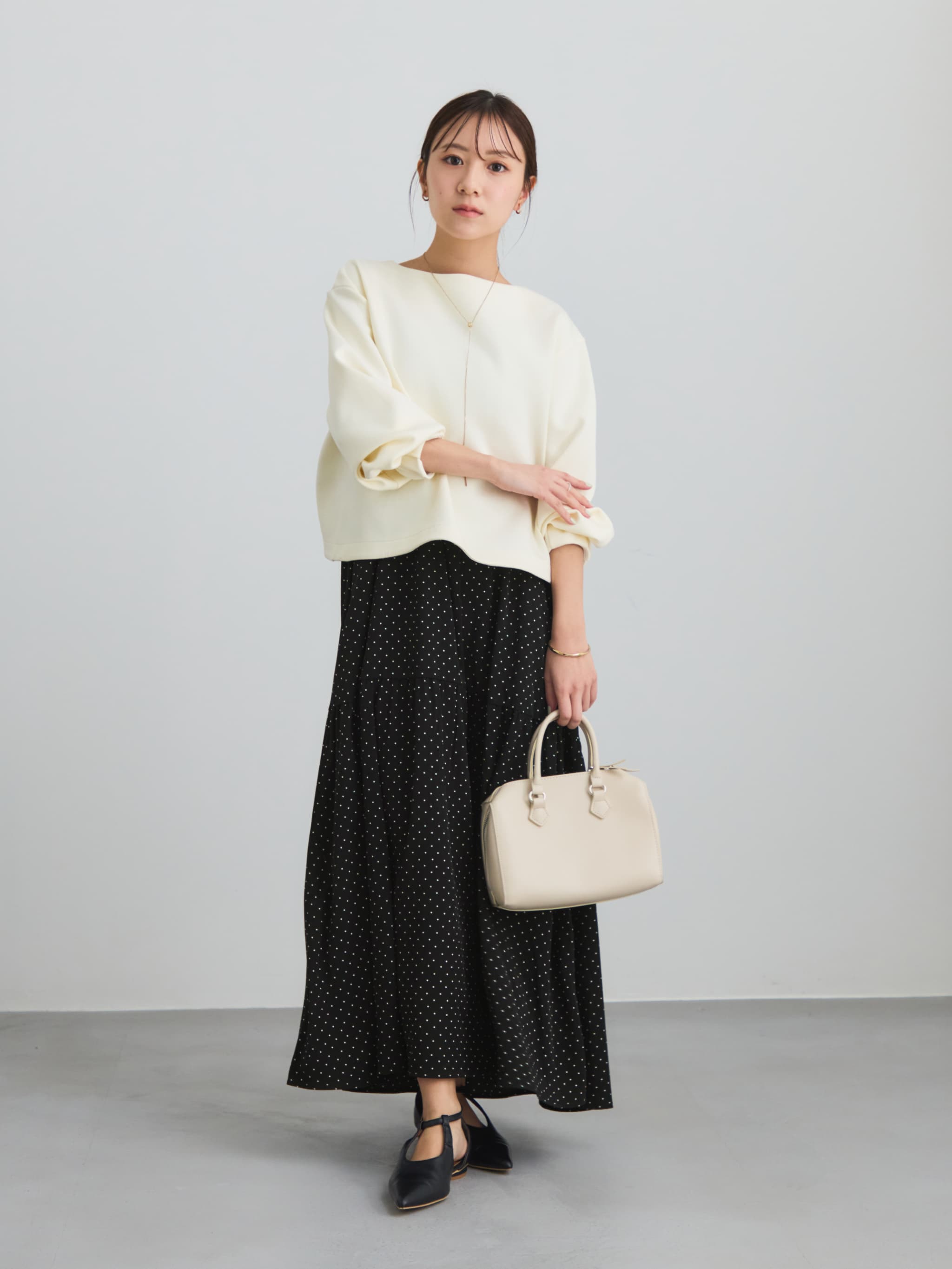 LGB 白ステッチ ブラック タンク キャミ ダンボールトップスドットキャミワンピセット-short & regular | 小柄