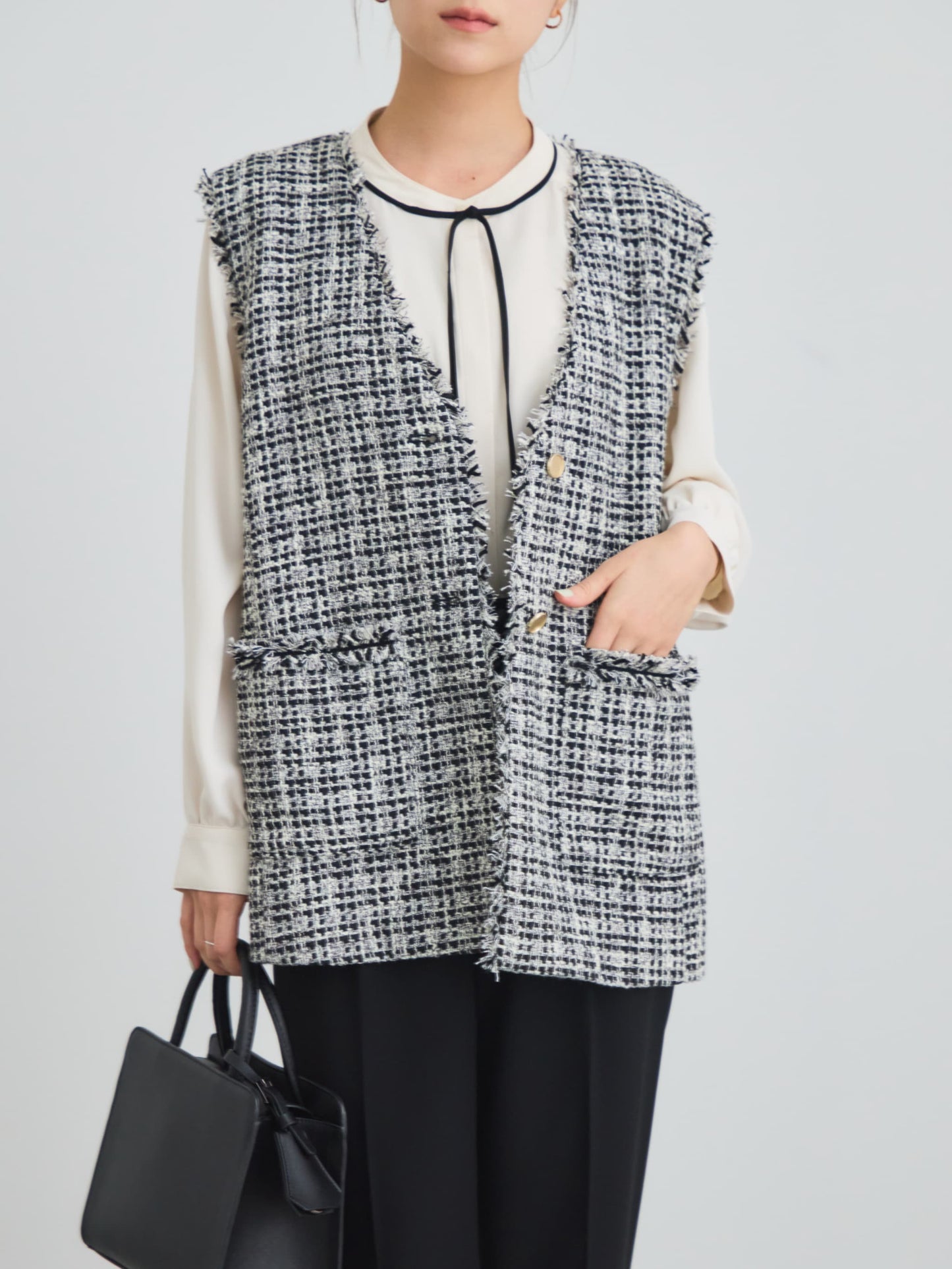 ミックスツイードジレ　[通常]