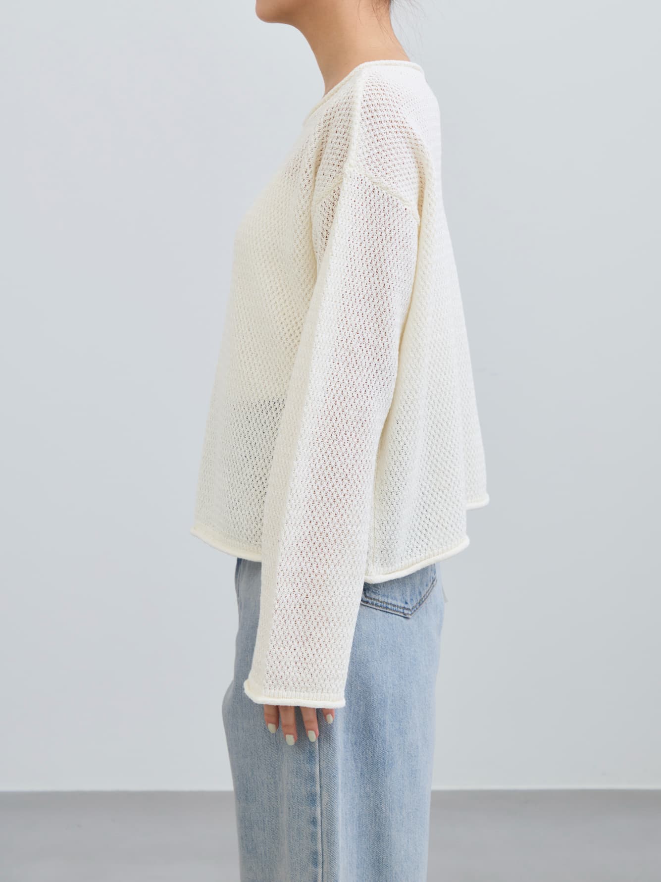 ペーパーヤーンメッシュニット　[通常]