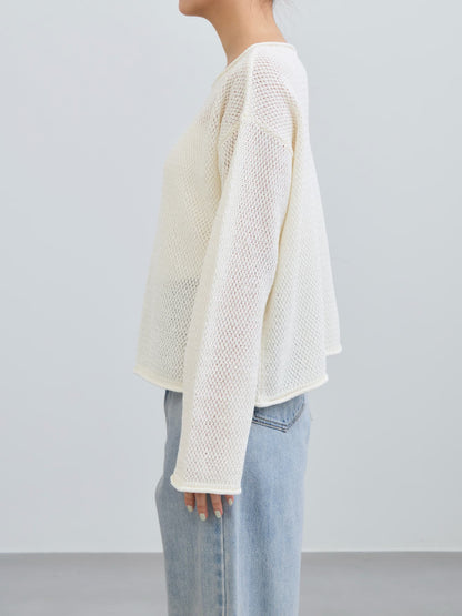 ペーパーヤーンメッシュニット　[通常]