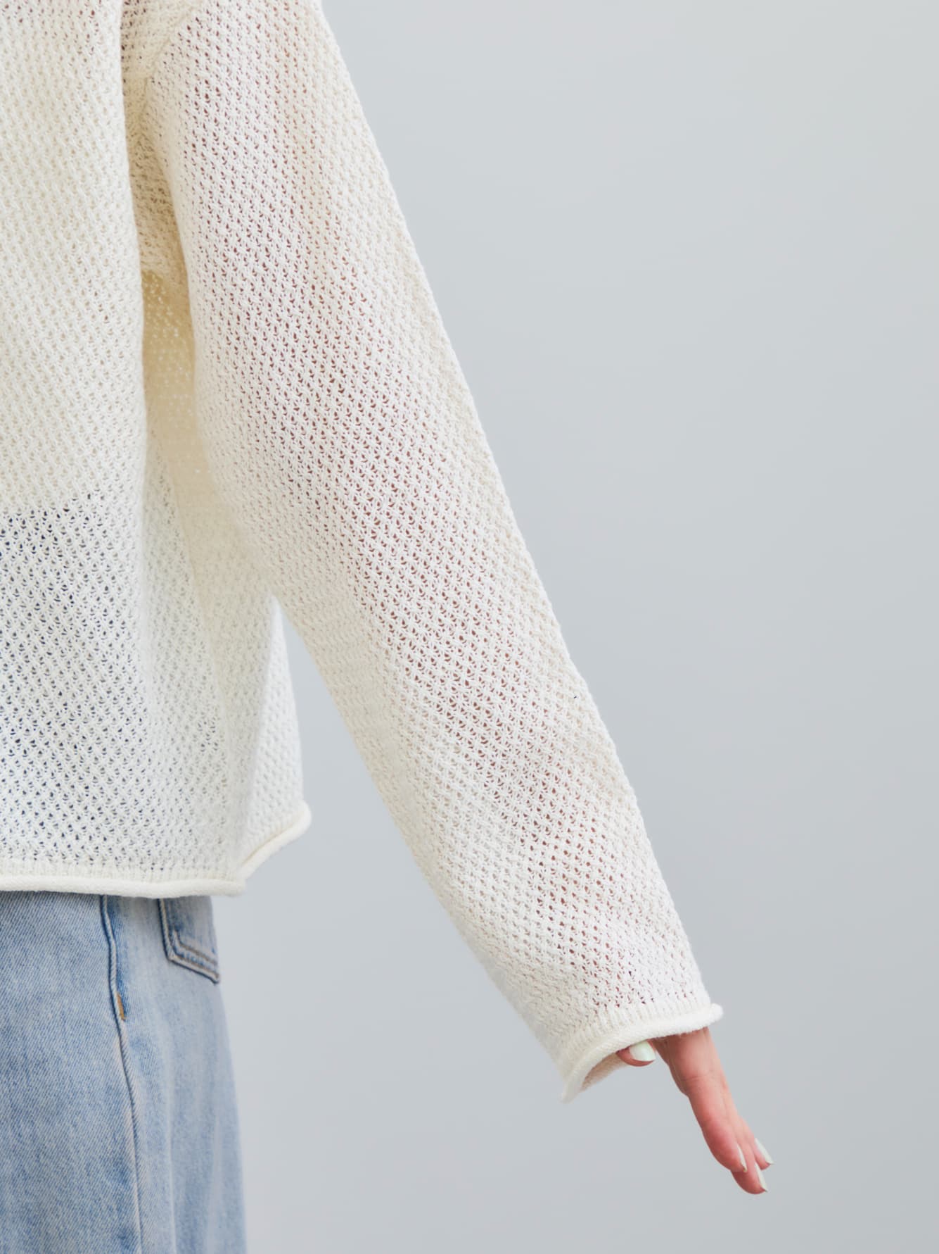 ペーパーヤーンメッシュニット　[通常]