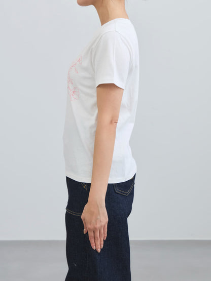エンブロイダリーボタニカルＴシャツ　[通常]