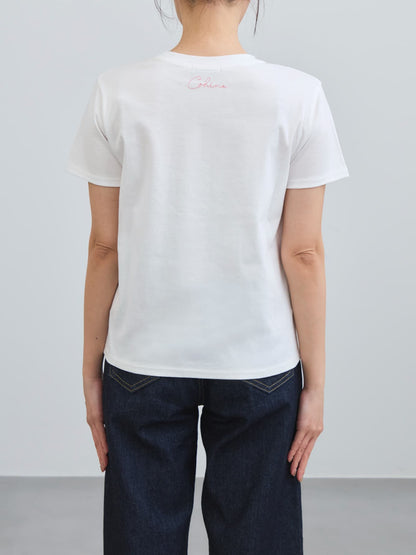 エンブロイダリーボタニカルＴシャツ　[通常]