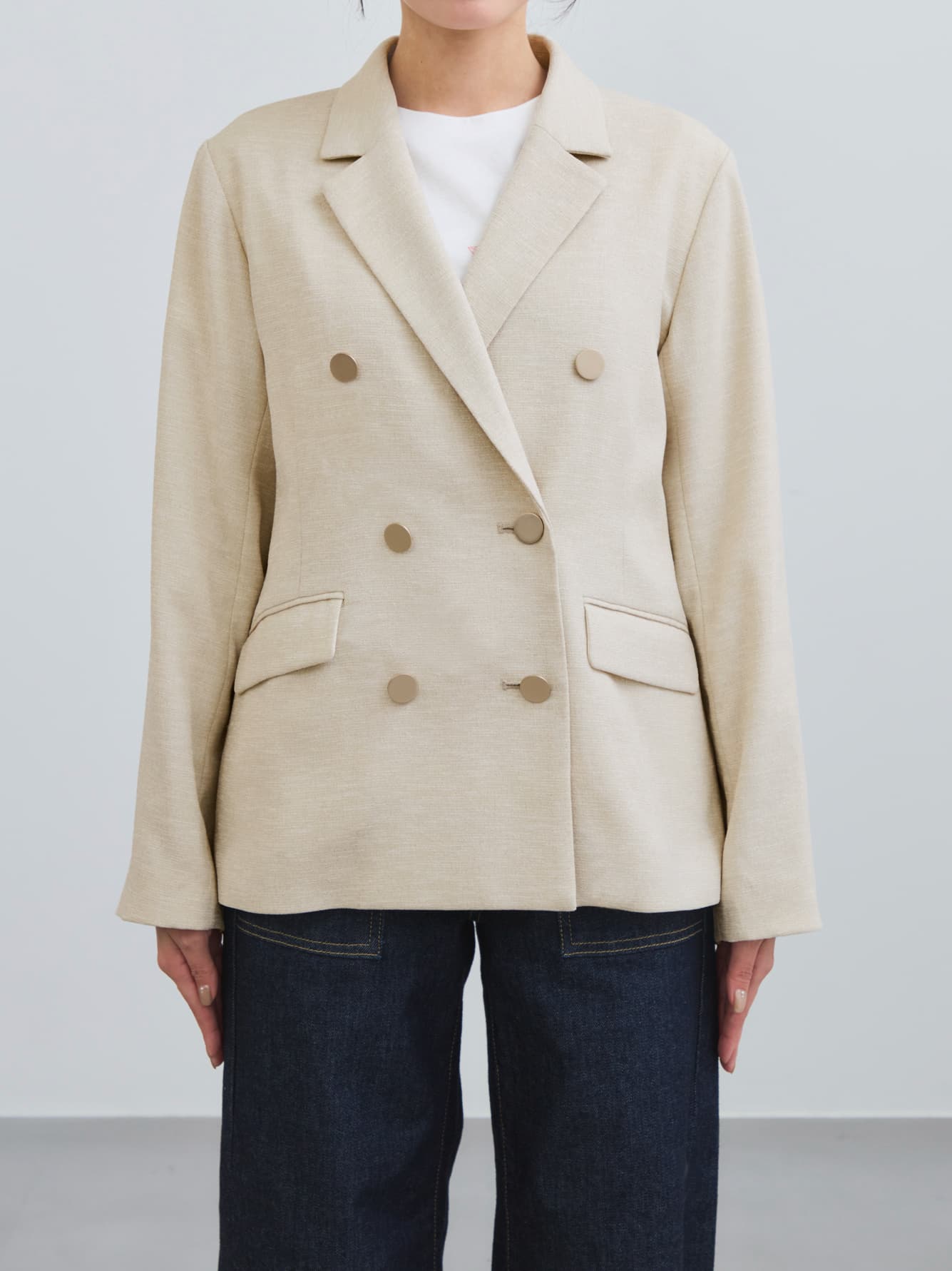 ※こちらが実物のカラーに一番お色味が近くなっております。（ベージュ）<br>149cm | B:77 W:60 H:83 股下:68.5 | XS着用