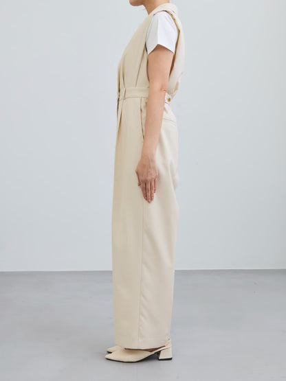 ショルダータックテーラードオールインワン-short & regular　[通常]