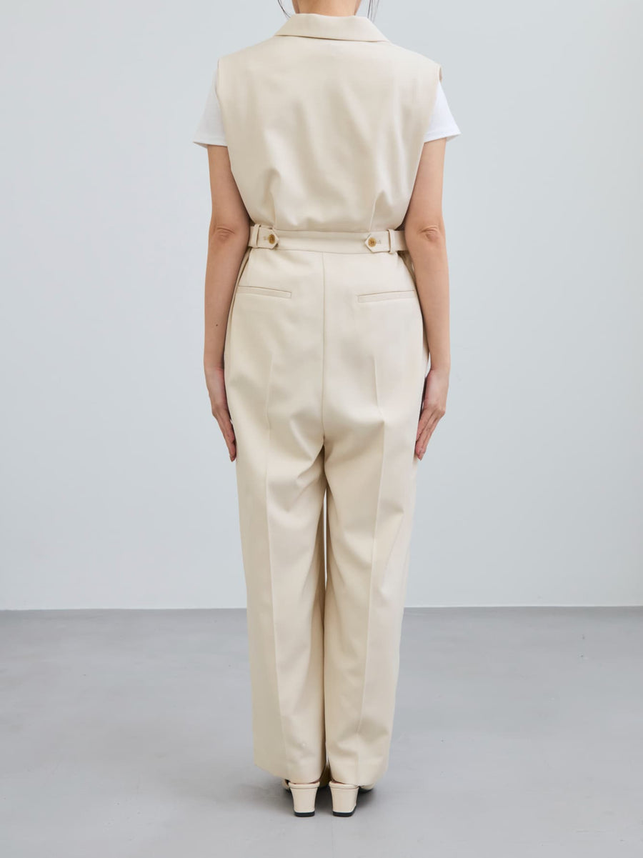 ショルダータックテーラードオールインワン-short & regular　[通常]