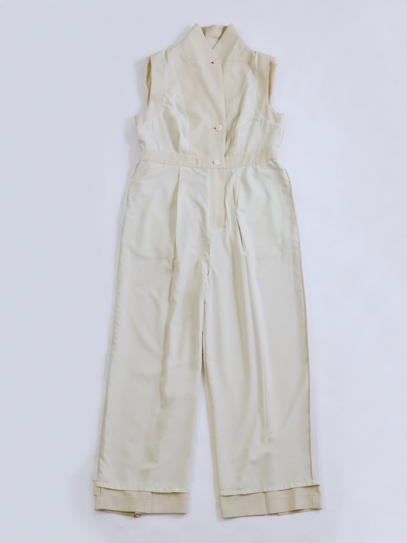 ショルダータックテーラードオールインワン-short & regular　[通常]