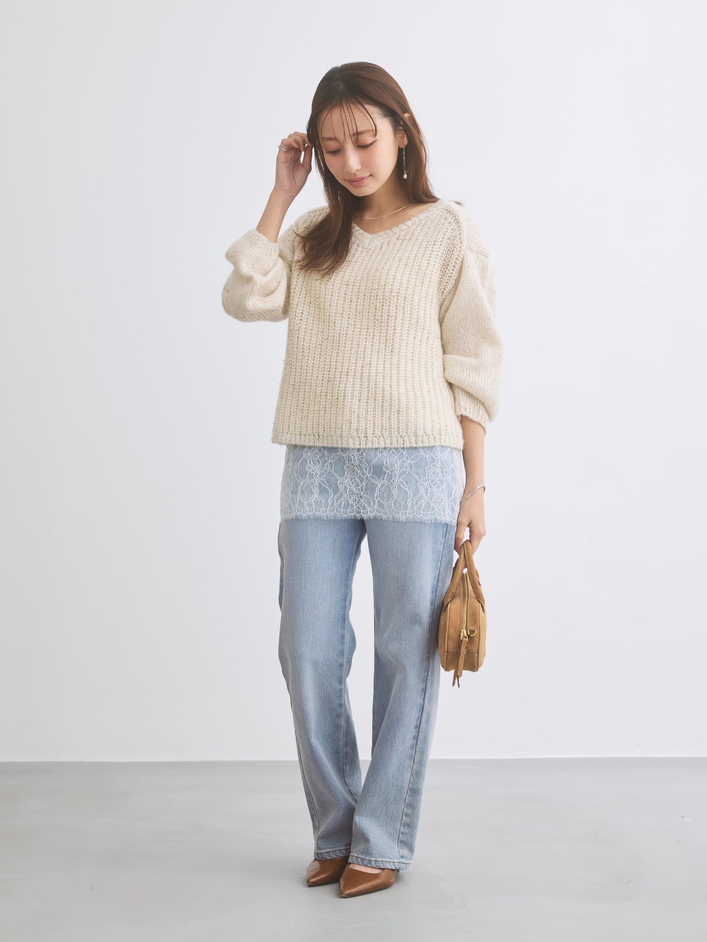 ビーズヤーンミックスニット　[通常]