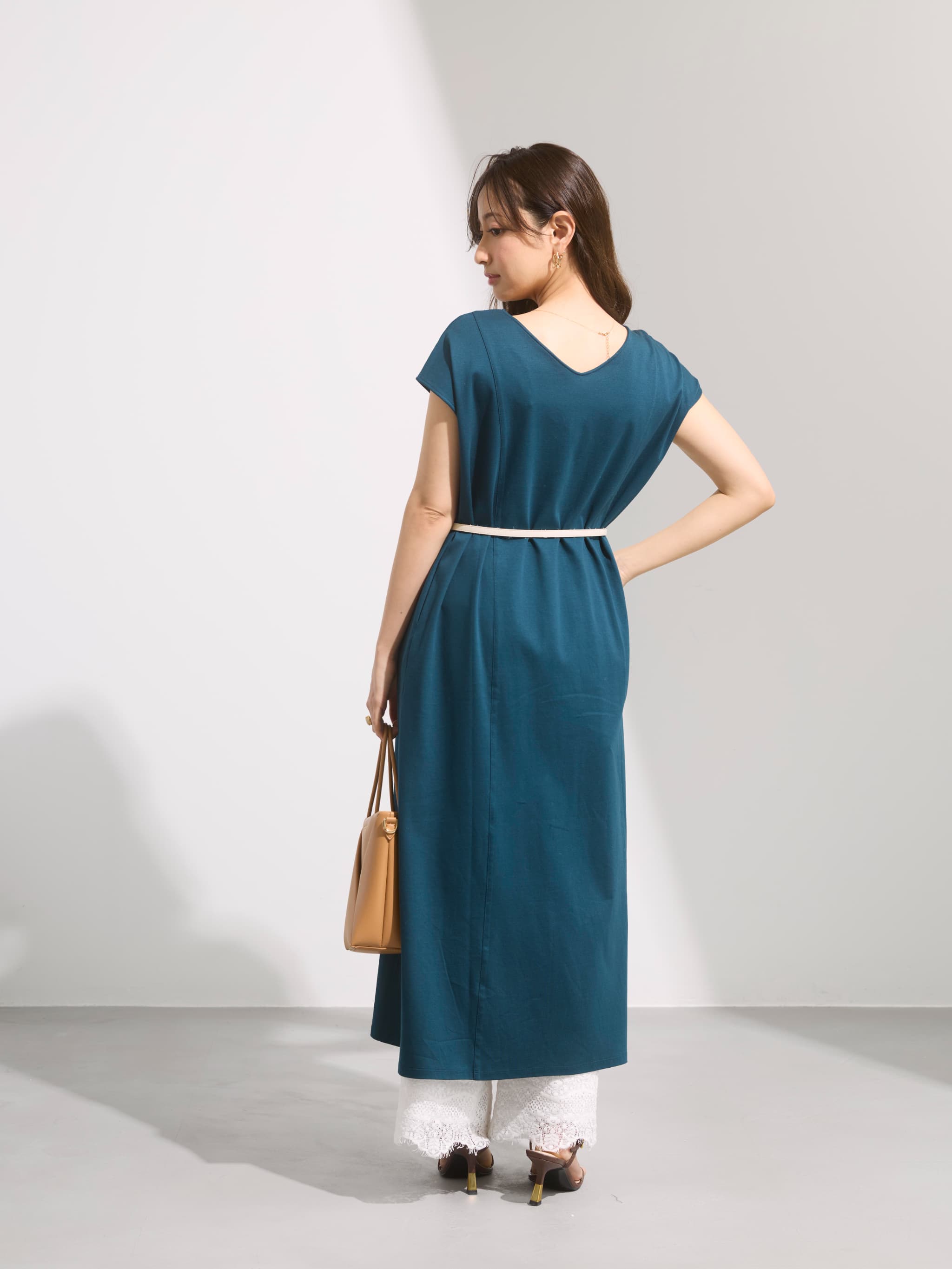 COHINA 2wayシームデザインワンピース regular 新品タグ付き 接触冷感】2wayシームデザインワンピース-short & regular | 小柄・低