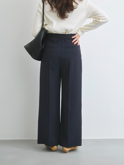 トリアセリネンライクストレートパンツ-short & regular　[通常]