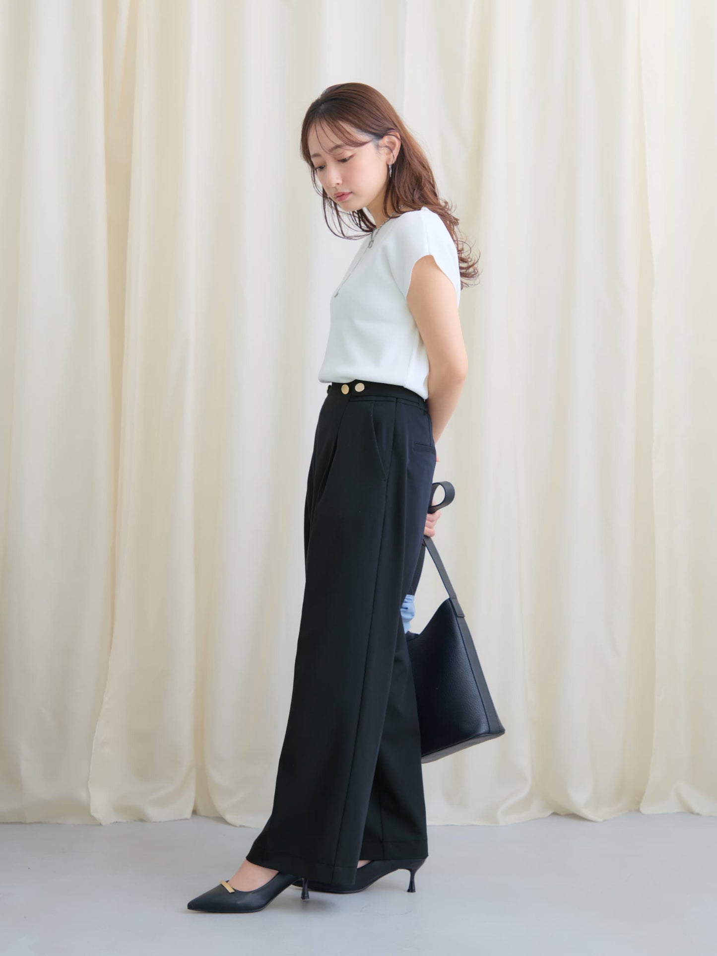 【手洗い可・UVカット】2wayフレンチニット　[通常]