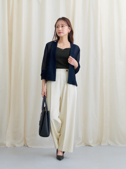 ウエストボタンマリンパンツ-short & regular　[通常]