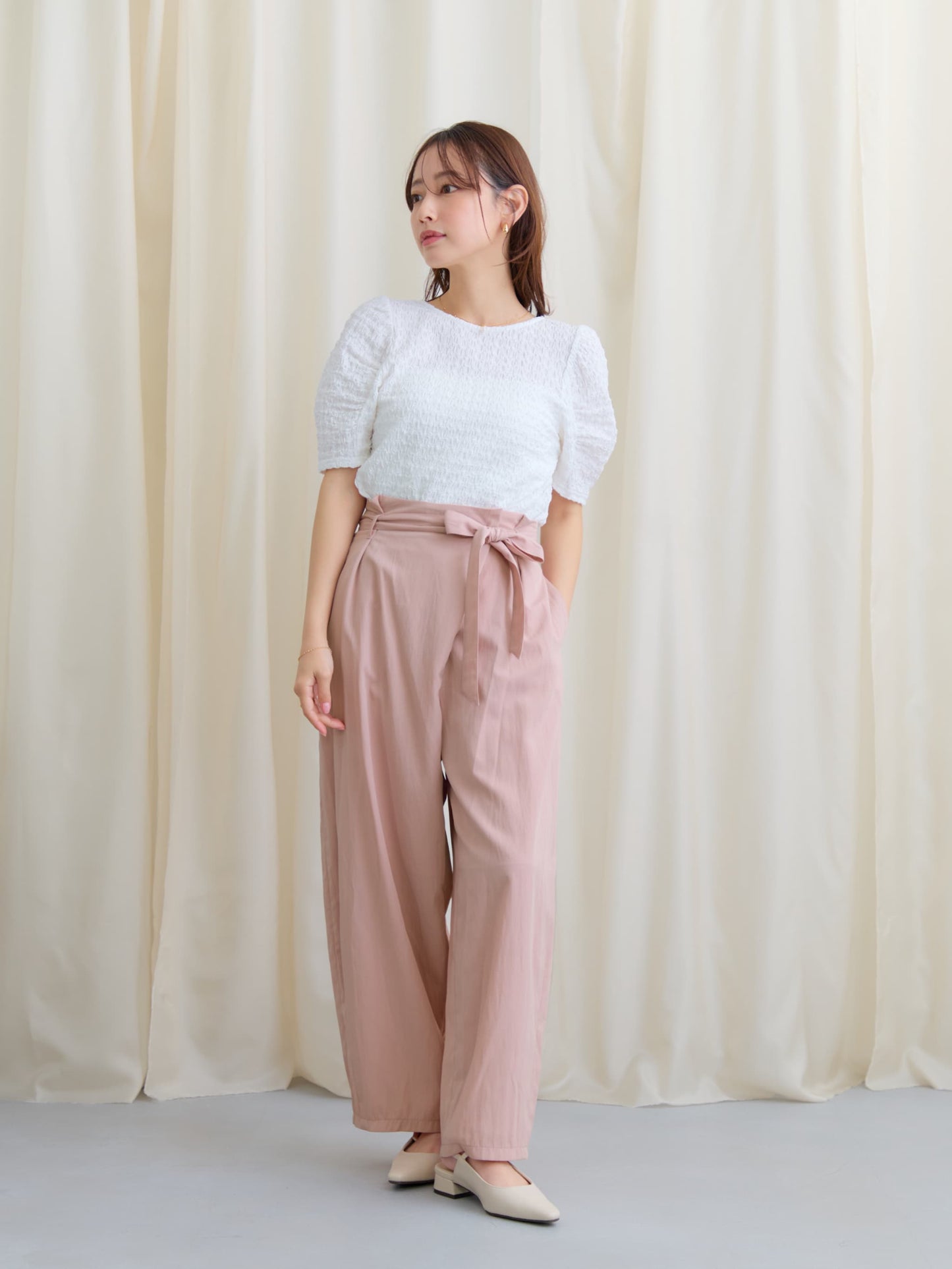 パフスリーブカットソー　[通常]