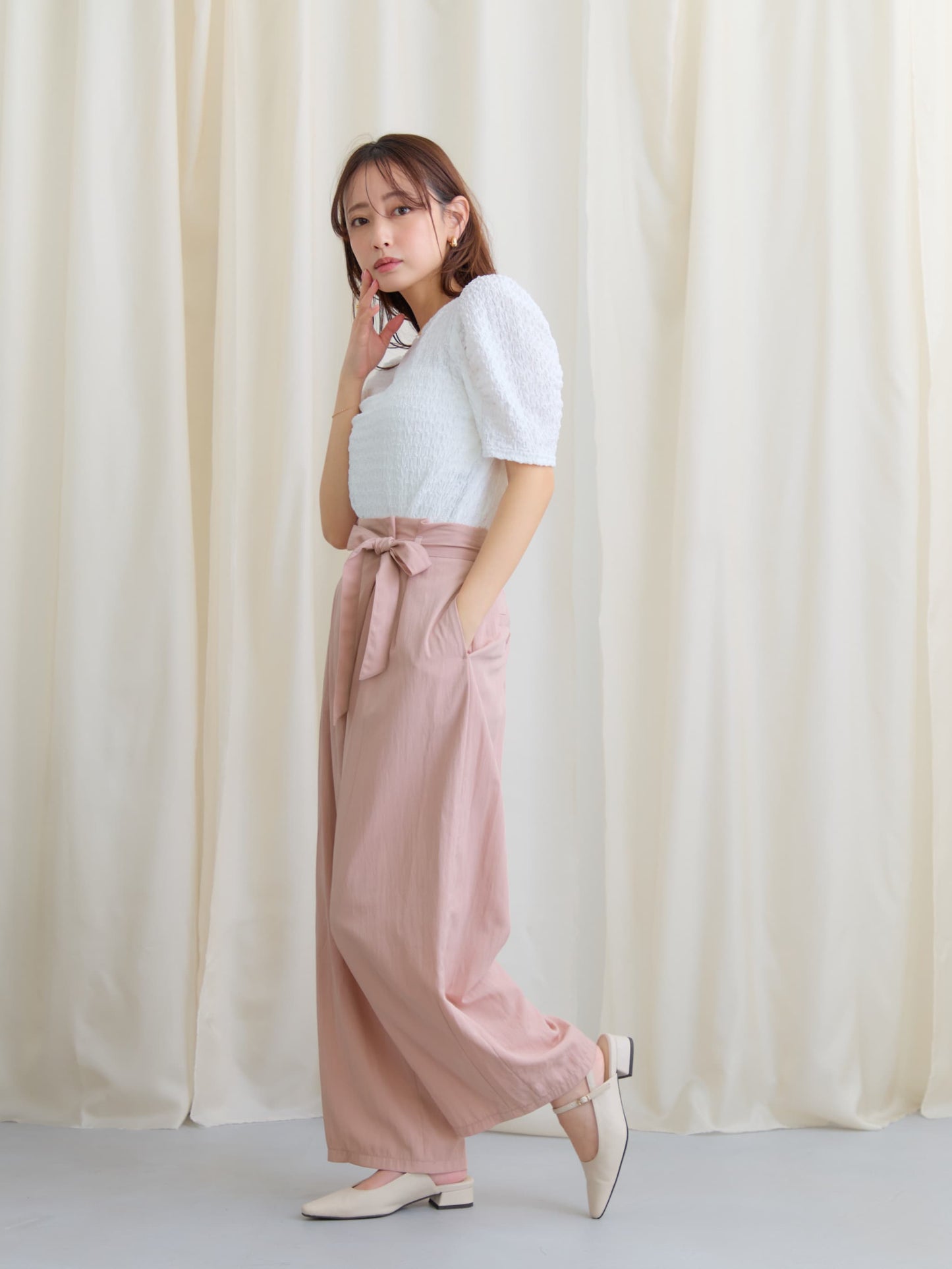 パフスリーブカットソー　[通常]