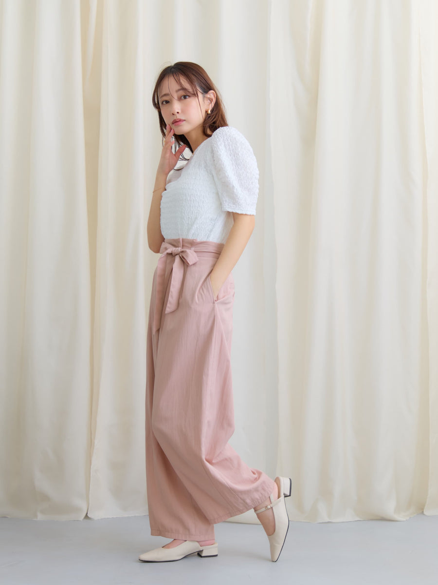 パフスリーブカットソー　[通常]