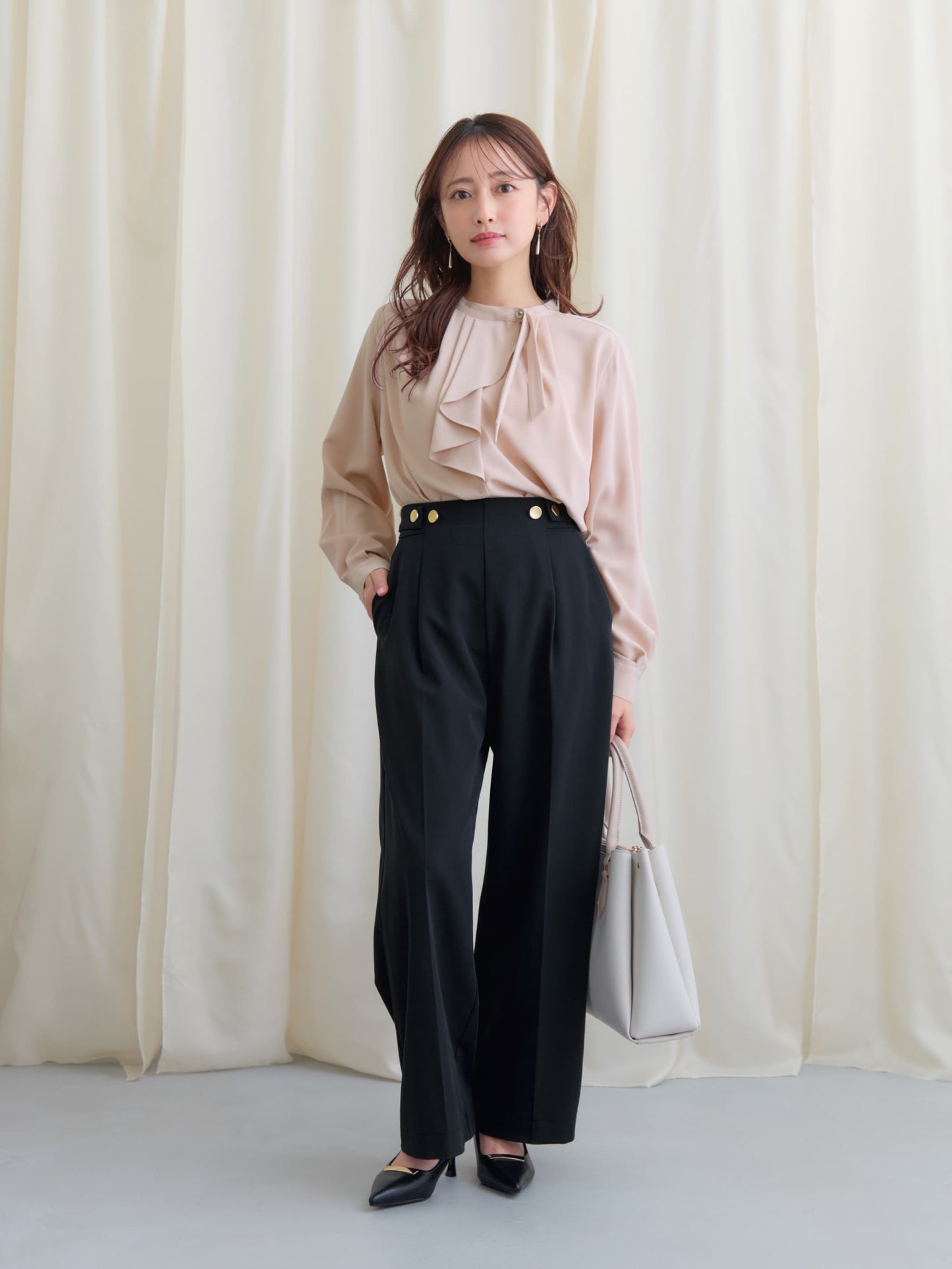 ウエストボタンマリンパンツ-short & regular　[通常]