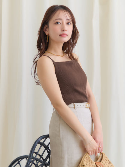 カップ付きバッククロスキャミソール　[通常]