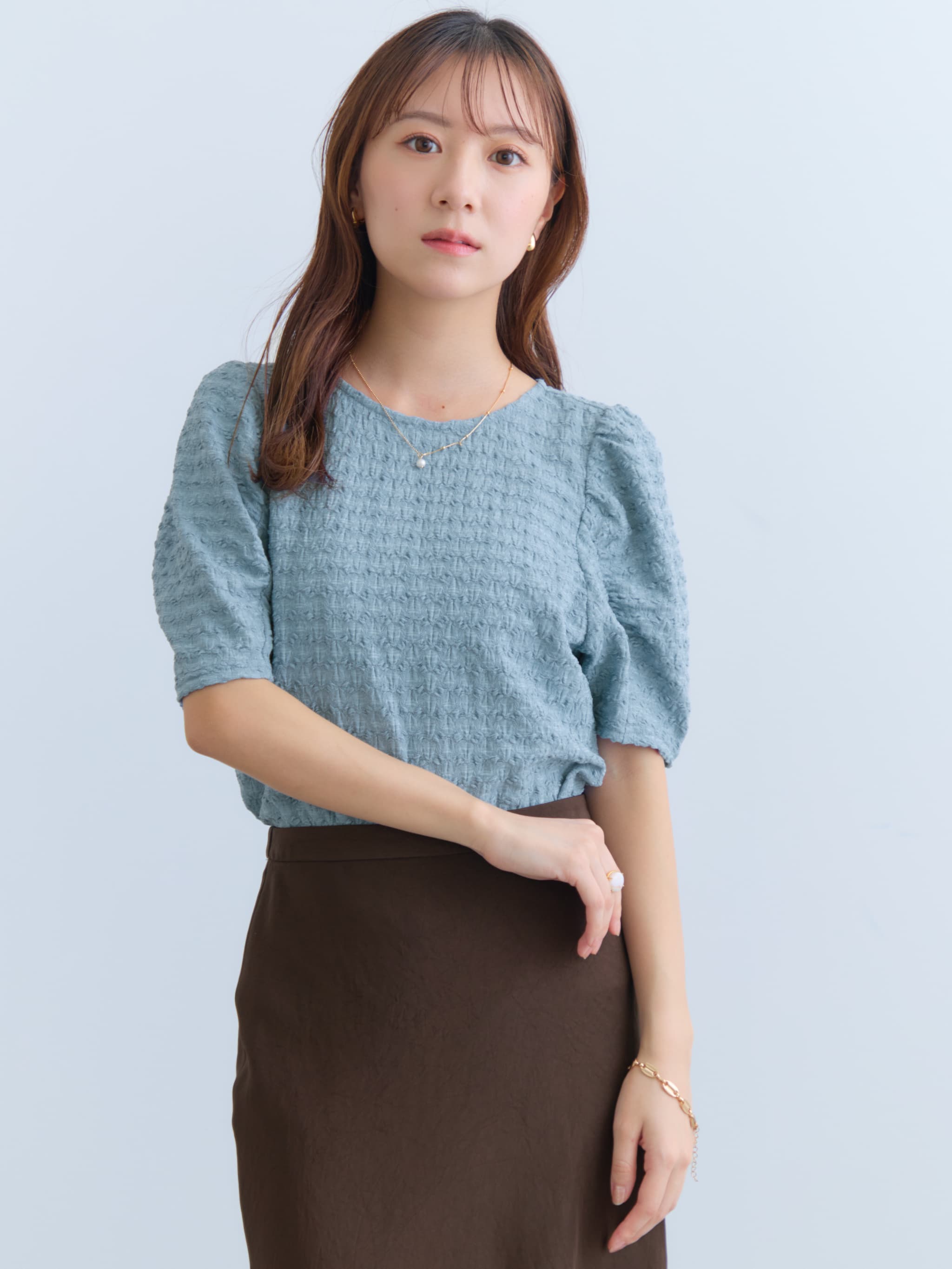 パフスリーブカットソー | 小柄・低身長女性向けファッション通販