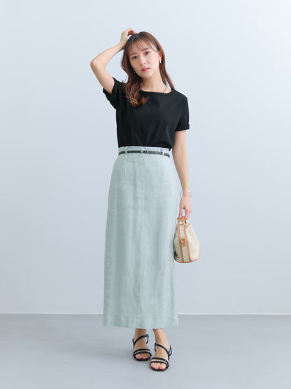 【接触冷感】シルケットコットンベーシックTシャツ　[通常]