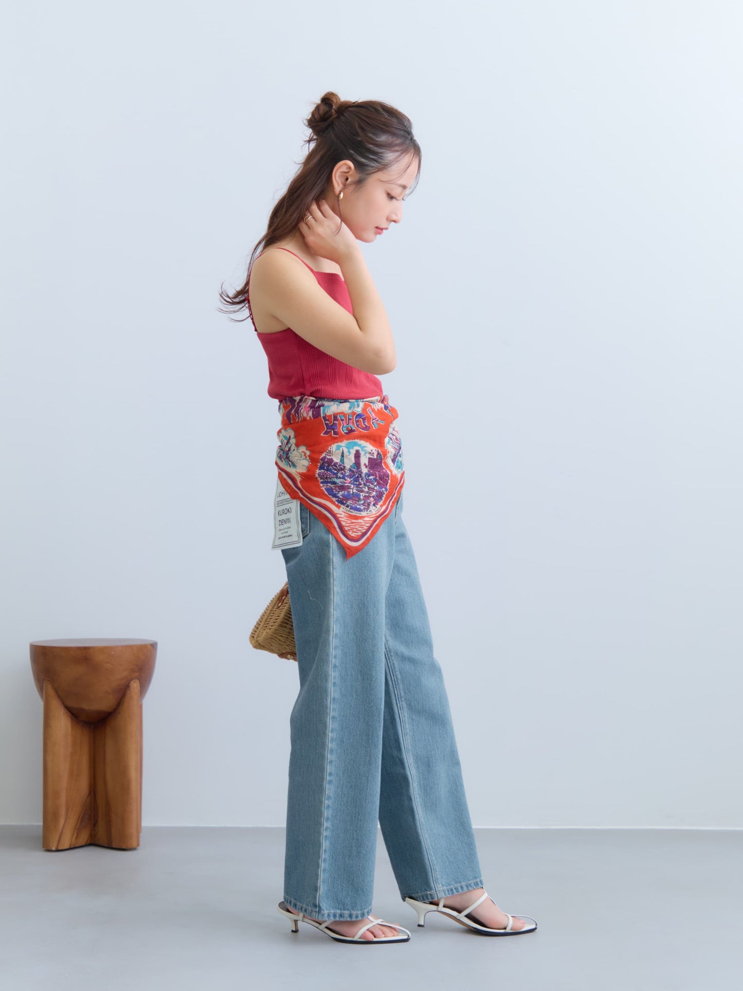 カップ付きバッククロスキャミソール　[通常]