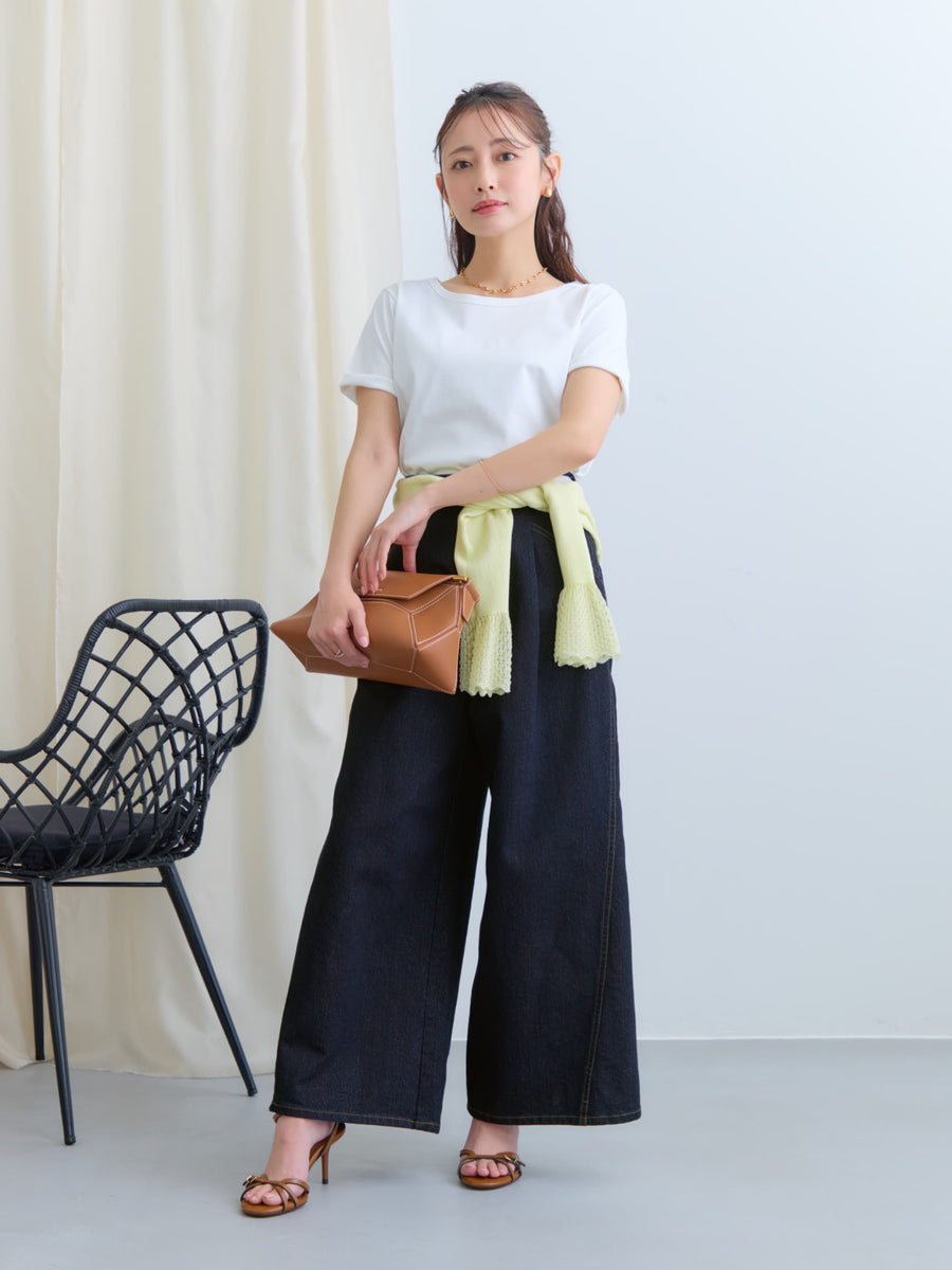 【接触冷感】シルケットコットンベーシックTシャツ　[通常]