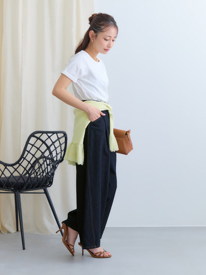 【接触冷感】シルケットコットンベーシックTシャツ　[通常]