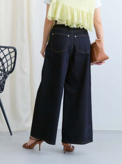 ラメタックワイドデニム-short & regular　[通常]